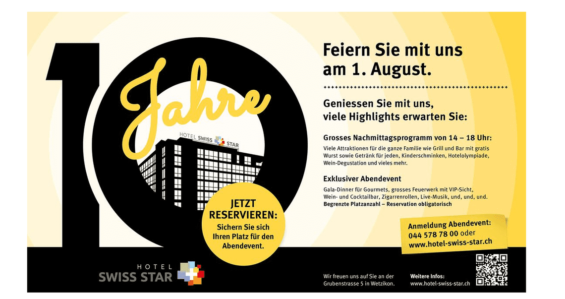 10 Jahre Hotel Swiss Star